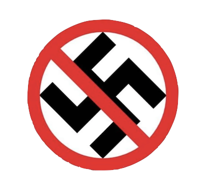 ANTI NAZI - White - Patch
